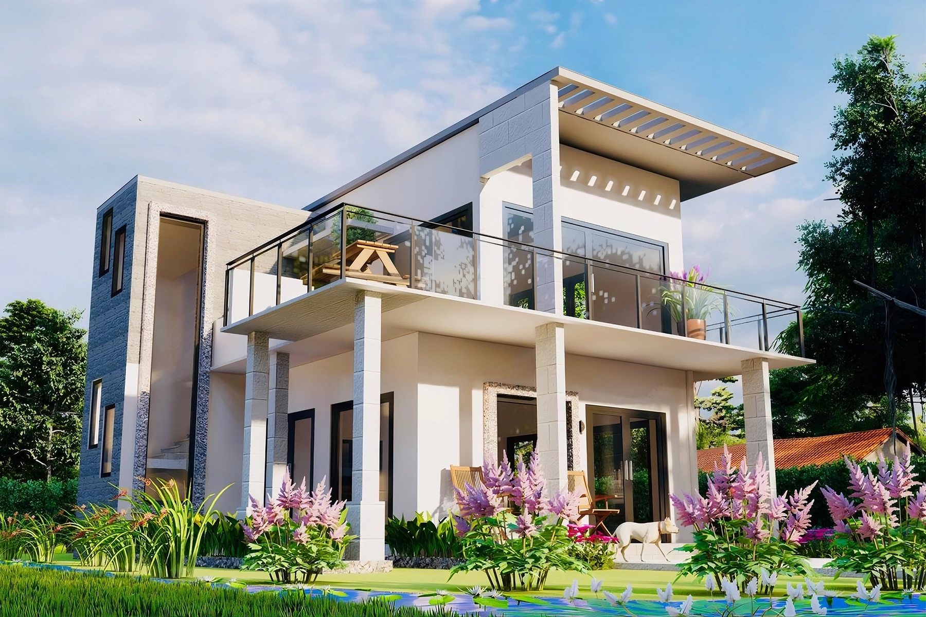 Luxury modern residence exterior